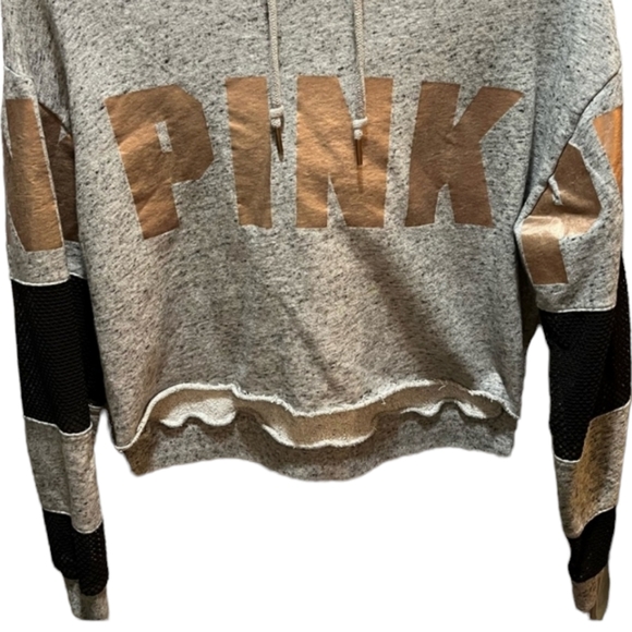 PINK Victoria's Secret Cropped mesh pullover Size S - Picture 5 of 9